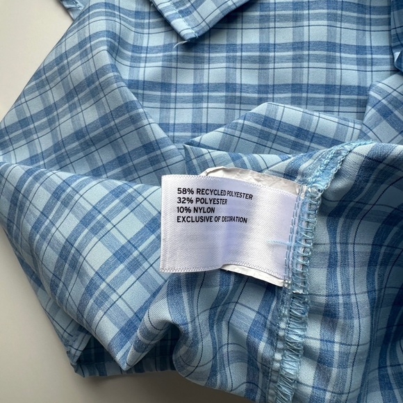 Alaskan Hardgear Blue Plaid Relaxed Fit Short Sleeve Outdoor Button Up Men’s XL - Picture 7 of 7